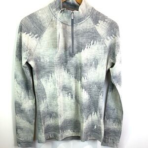NWT Smartwool 1/4 zip merino wool Base layer size L